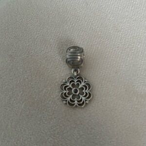 PANDORA Dogwood Dangle Clip with Black Zirconia - 790812CZK Retired